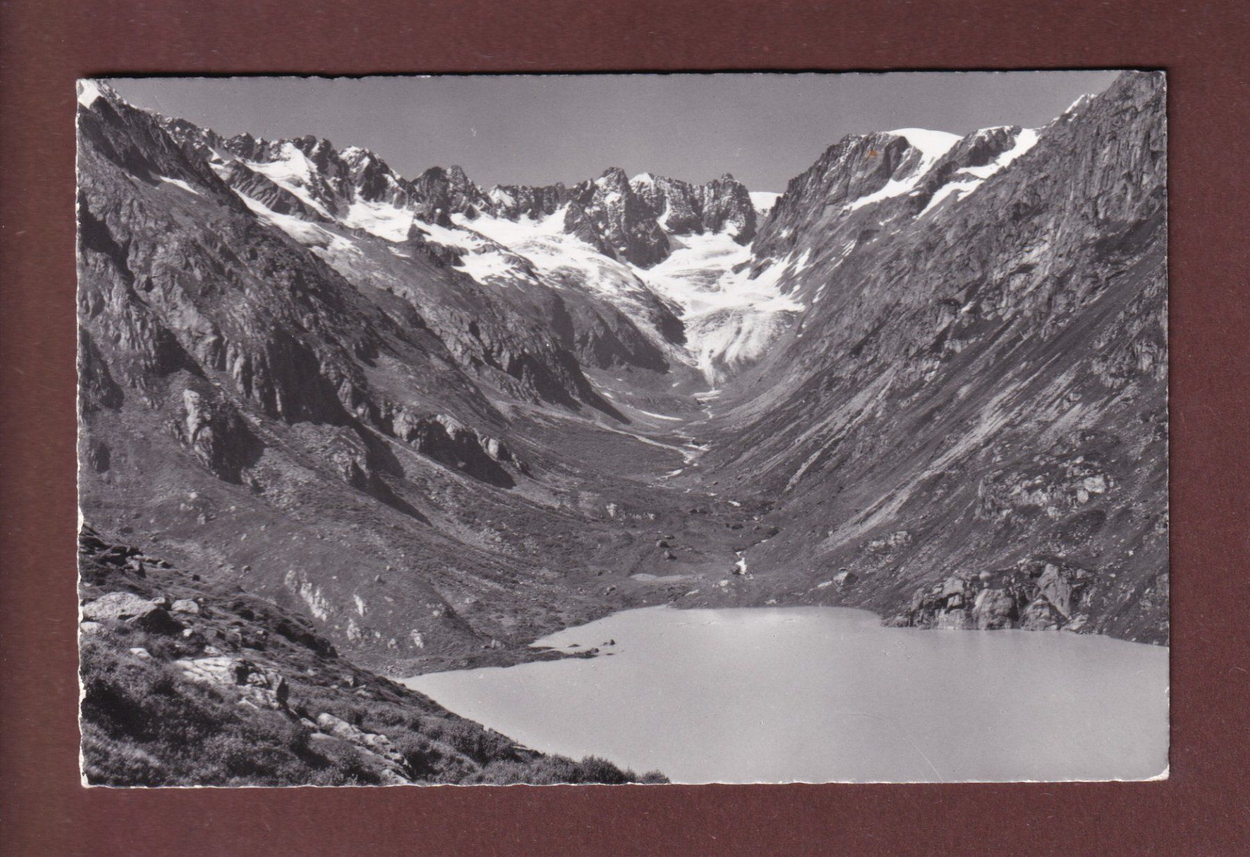 Cartoline postali: GÖSCHENERALP - Stausee - Dammagletscher - 1962 – Usato da Pully venduto da nicecards-shop