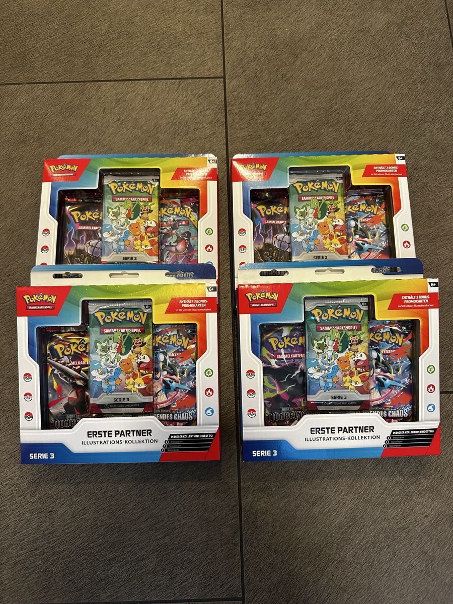 Pokémon Cartes à collectionner: Erste Partner Illustrations-Kollektion - Serie 3 - DE – Neuf avec emballage d'origine à Adligenswil par 3__S