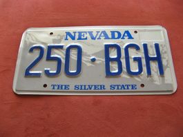 Nummernschild Nevada