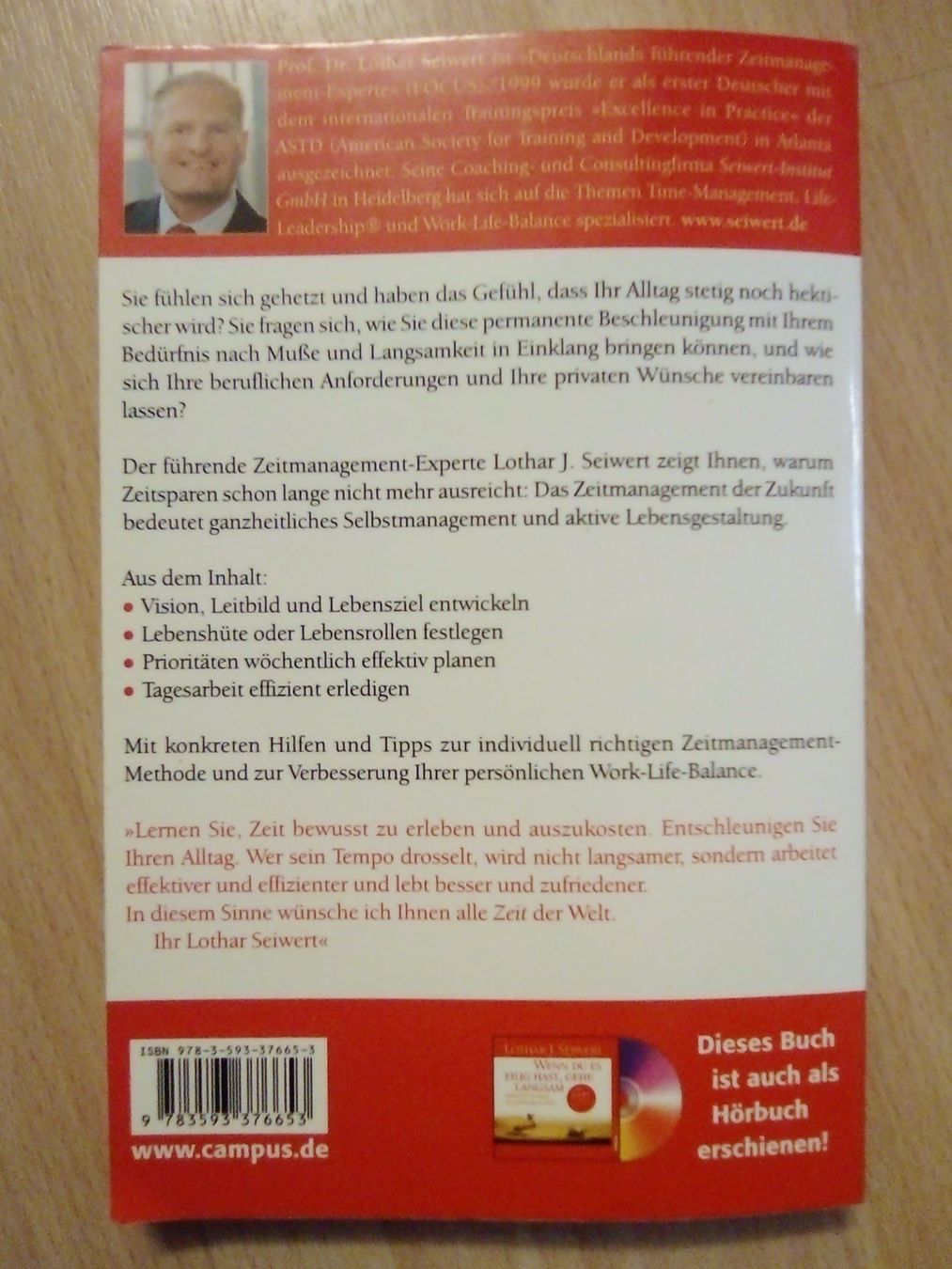 Libri: Wenn du es eilig hast, gehe langsam Lothar Seiwert – Usato da Winterthur venduto da Colonica 1