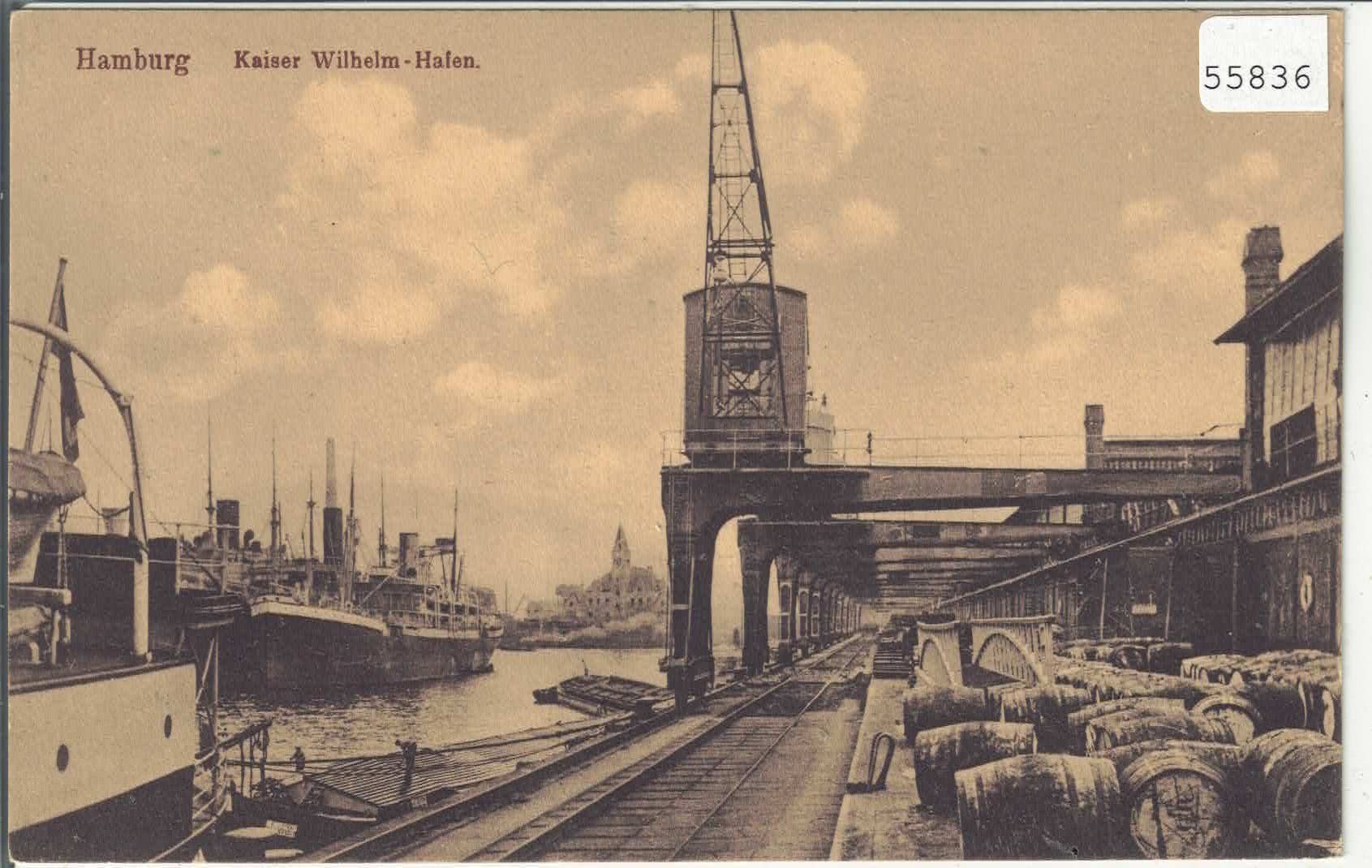 Cartoline postali: Hamburg - Kaiser-Wilhelm-Hafen – Usato da Ettingen venduto da Kartenplanet