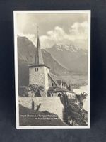 Glion. - Le Temple National et les Dents du Midi.