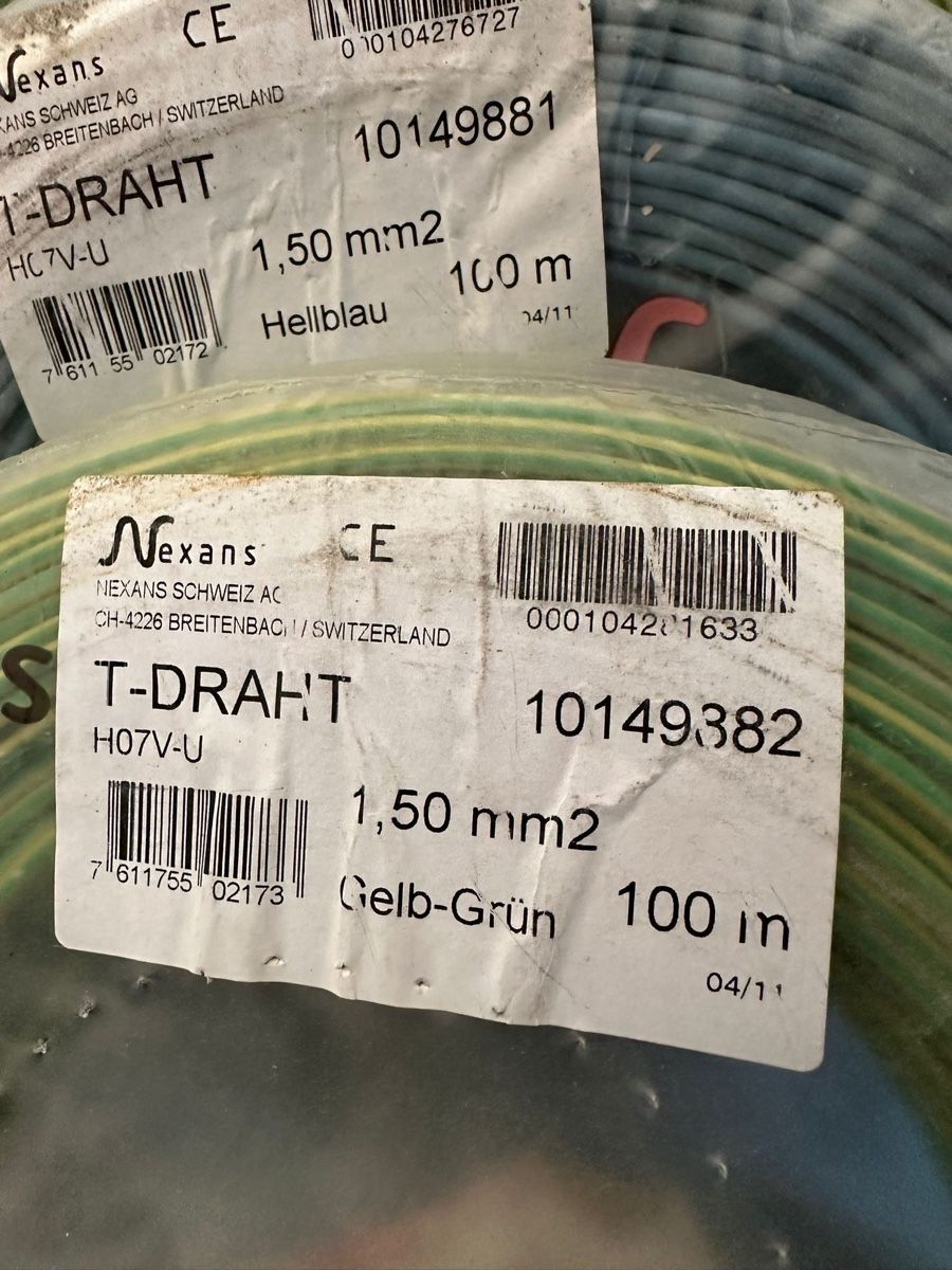 Kabel: Kabel  Nexans H07V-U – Neu (gemäss Beschreibung) aus Cham von Dzhurswitz 2