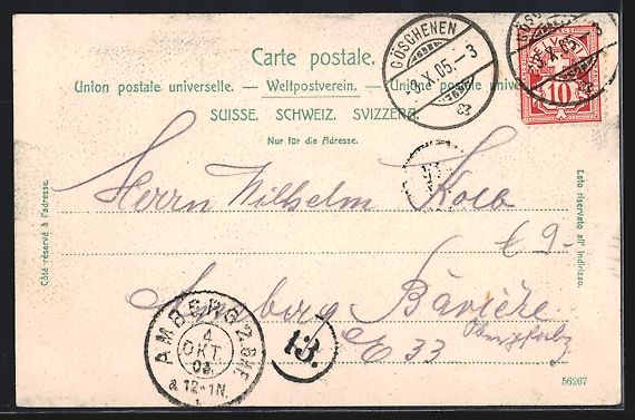 Cartoline postali: AK Goeschenen, Tunnel der Gotthardbahn – Usato da Berlin venduto da bartko-reher 1