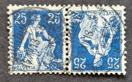 *TOP*Schweiz-K1 Sitzende Helvetia/Kehrdruck • (SBK 200.-)