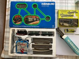 Märklin HO Set-S Personenzug mit Gleisen Trafo gebraucht