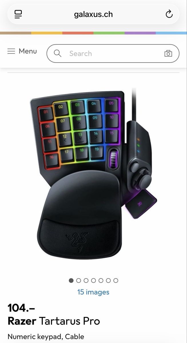 Razer Tastaturen: Razer Tartarus Pro – Neu (gemäss Beschreibung) aus Baar von fan_27lj 2