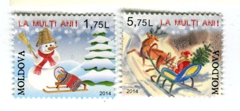 Tous les timbres: Briefmarken "Weihnachtsmann". Moldawien. – Neuf avec emballage d'origine à Basel par Butsch5