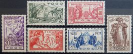 Togo Franz. Kolonie Kat. 107-112 * 1937