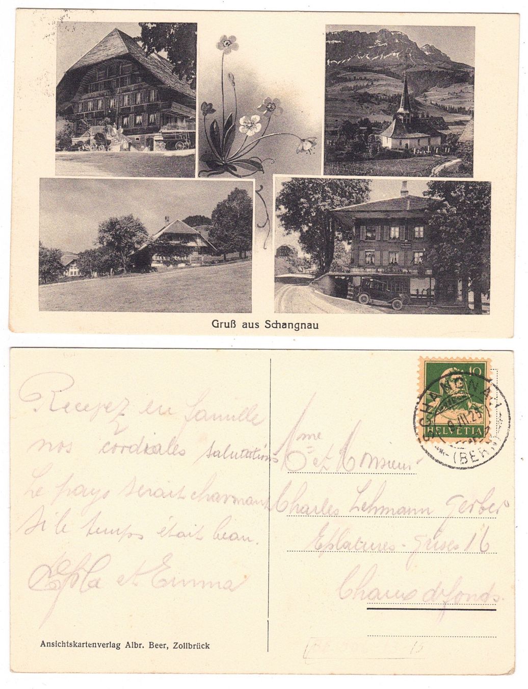 Cartoline postali: Gruss aus Schangnau – Usato da La Tour-de-Peilz venduto da amjust