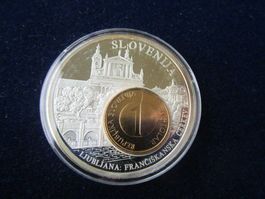 Geld Europa - Slowenien - 50 mm versilb.