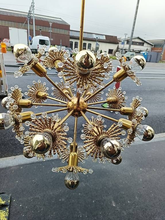 Lampadari & plafoniere: Sputnik Deckenlampe vintage 70s goldig – Usato da Winterthur venduto da style-and-design.zrh 2