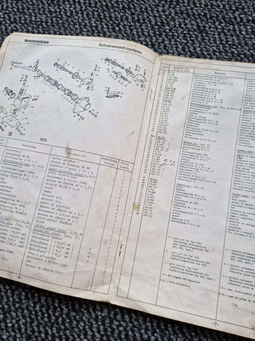 Rapid Trattori: Original Anleitung + ET-Liste Rapid Eingraser 2540 / 2541 – Usato da Dürnten venduto da Bachtel84 4