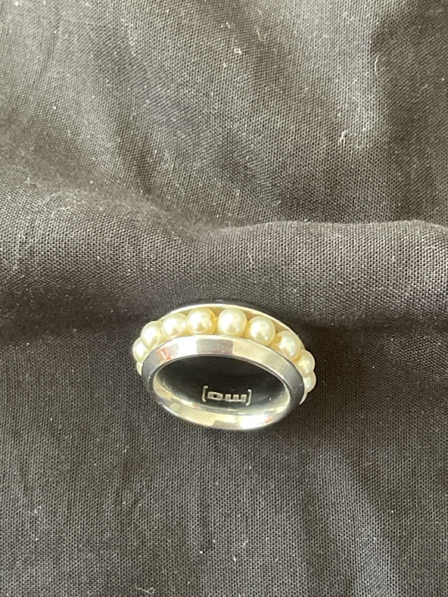 Bagues: Ring, Stahl mit Perlen – D'occasion à Birmensdorf ZH par irina61 1