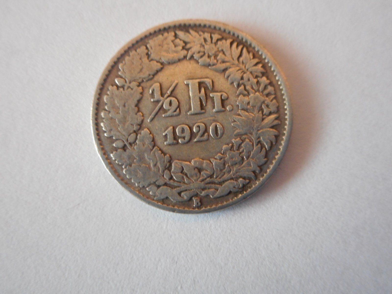 Alle Münzen: 50 Rp. 1920 silber – Gebraucht aus Kriegstetten von pizlad2010