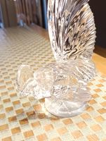 Vintage Kristllskulptur Hahn von Lalique Signiert Top