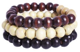 3 x Surferarmband Holz, in 3 Farben, Neu!!