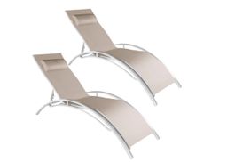 2er Set Gartenliege Sommer