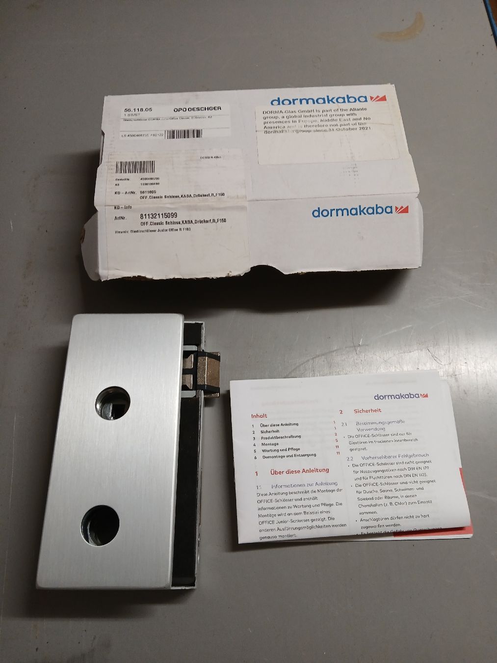 Cadenas: Glastürschloss DORMA GLAS Office Classic – Neuf avec emballage d'origine à Zuchwil par pedu79 4
