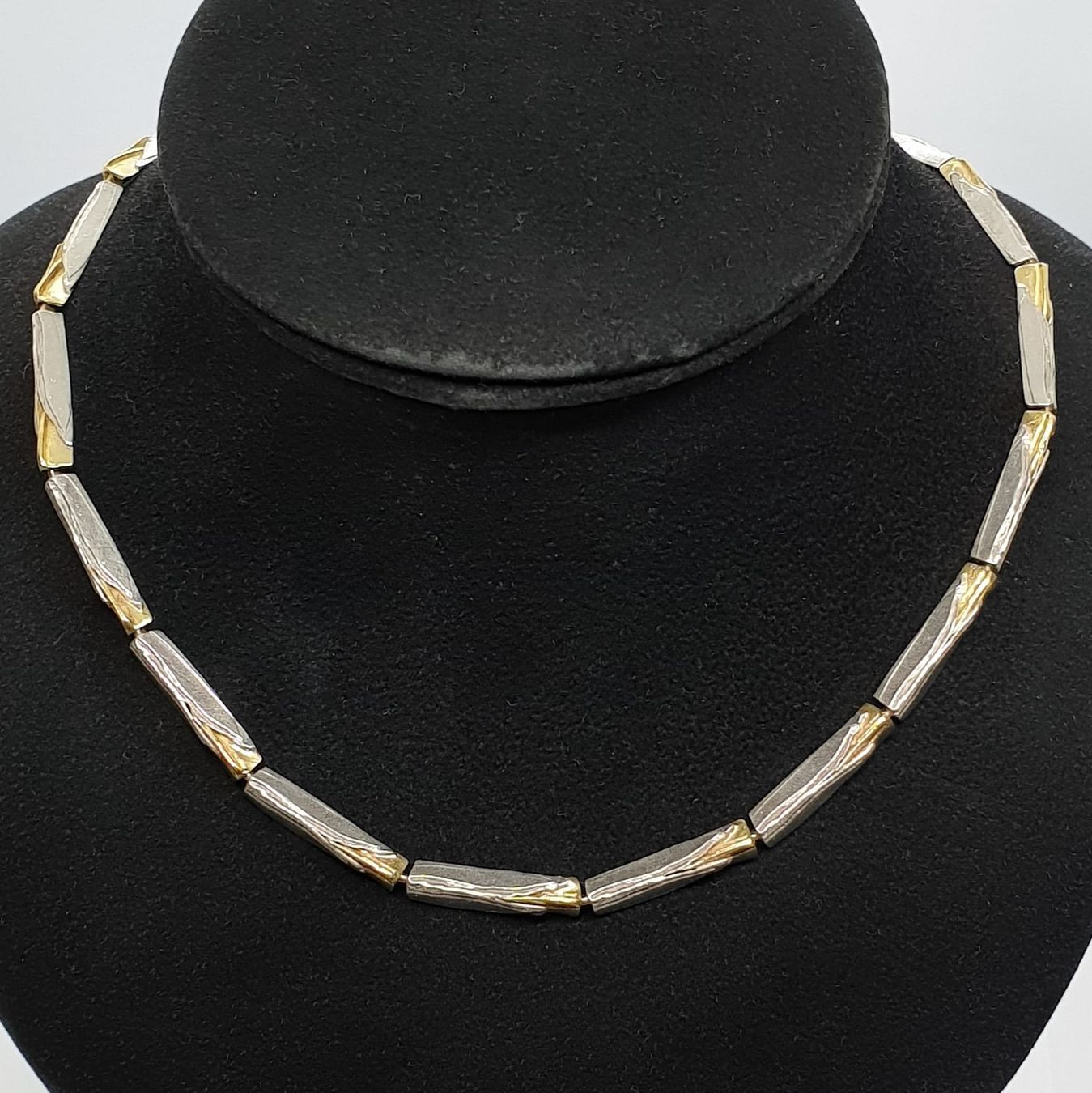 Catenine: Echt 18K Gold & Silber Collier – Usato da Luzern venduto da Luzern-Goldhaus