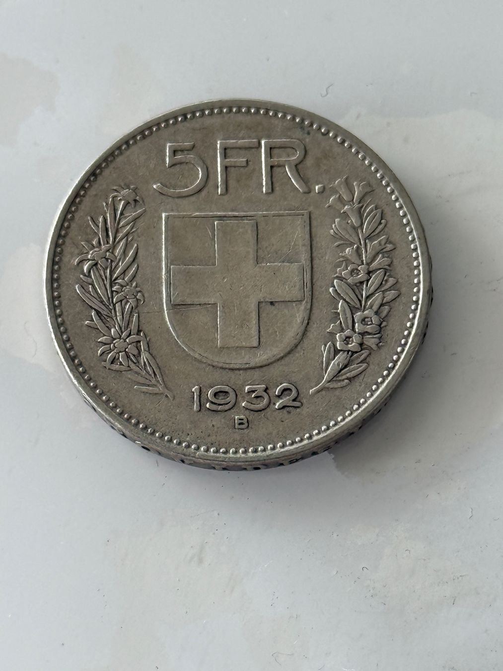 Tutti le monete: 5 Franken 1932  Silber – Usato da Wallisellen venduto da SWISS_SILVER1