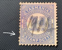 Australische Staaten - Tasmanien Defekt alte briefmarke