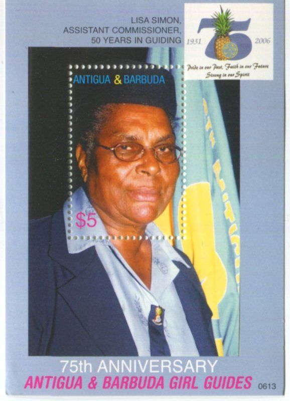 Alle Briefmarken: Block "Pfadfinder". Antigua und Barbuda – Neu und originalverpackt aus Basel von Butsch5