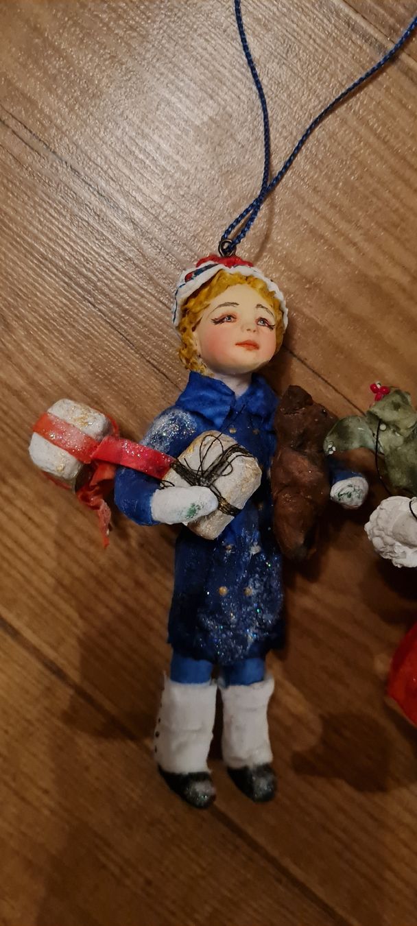Statuette: Vintage Weihnachtsbaum-Schmuck – Usato da Münsingen venduto da Cuci31 1