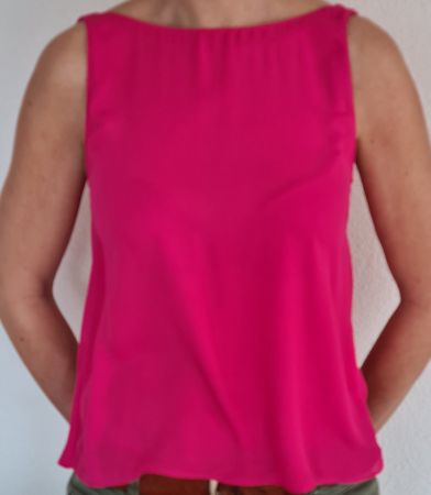 Top, Bluse, Shirt mit Rückenausschnitt pink XS neuwertig