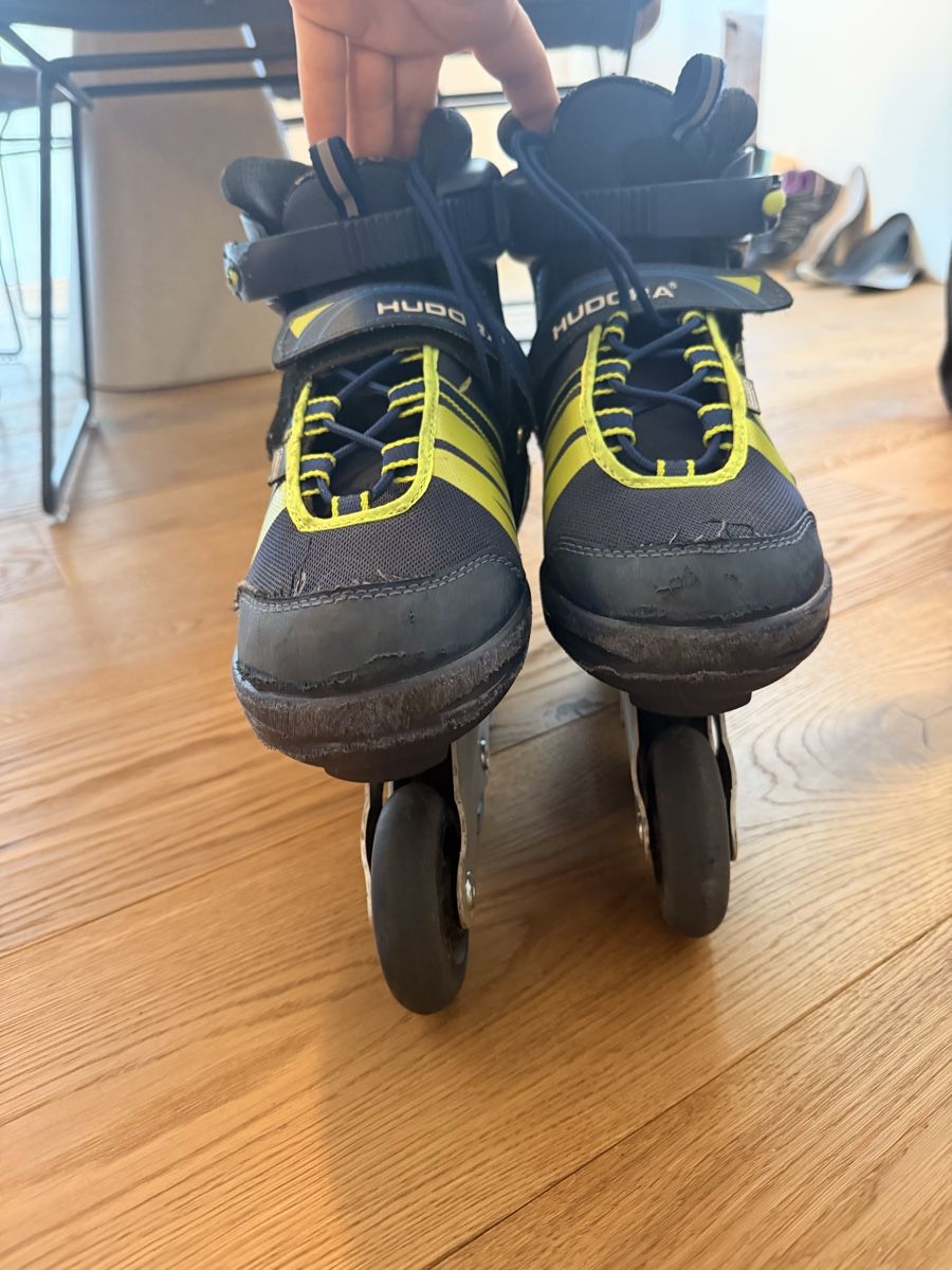 Inline-Skating & Rollschuhe: HUDORA inline skates adjustable size 35-40 EU blue yellow – Gebraucht aus Männedorf von iza04 8