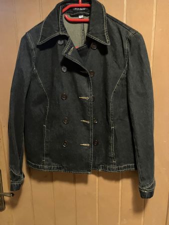 Veste croisée en jean noir - à saisir!