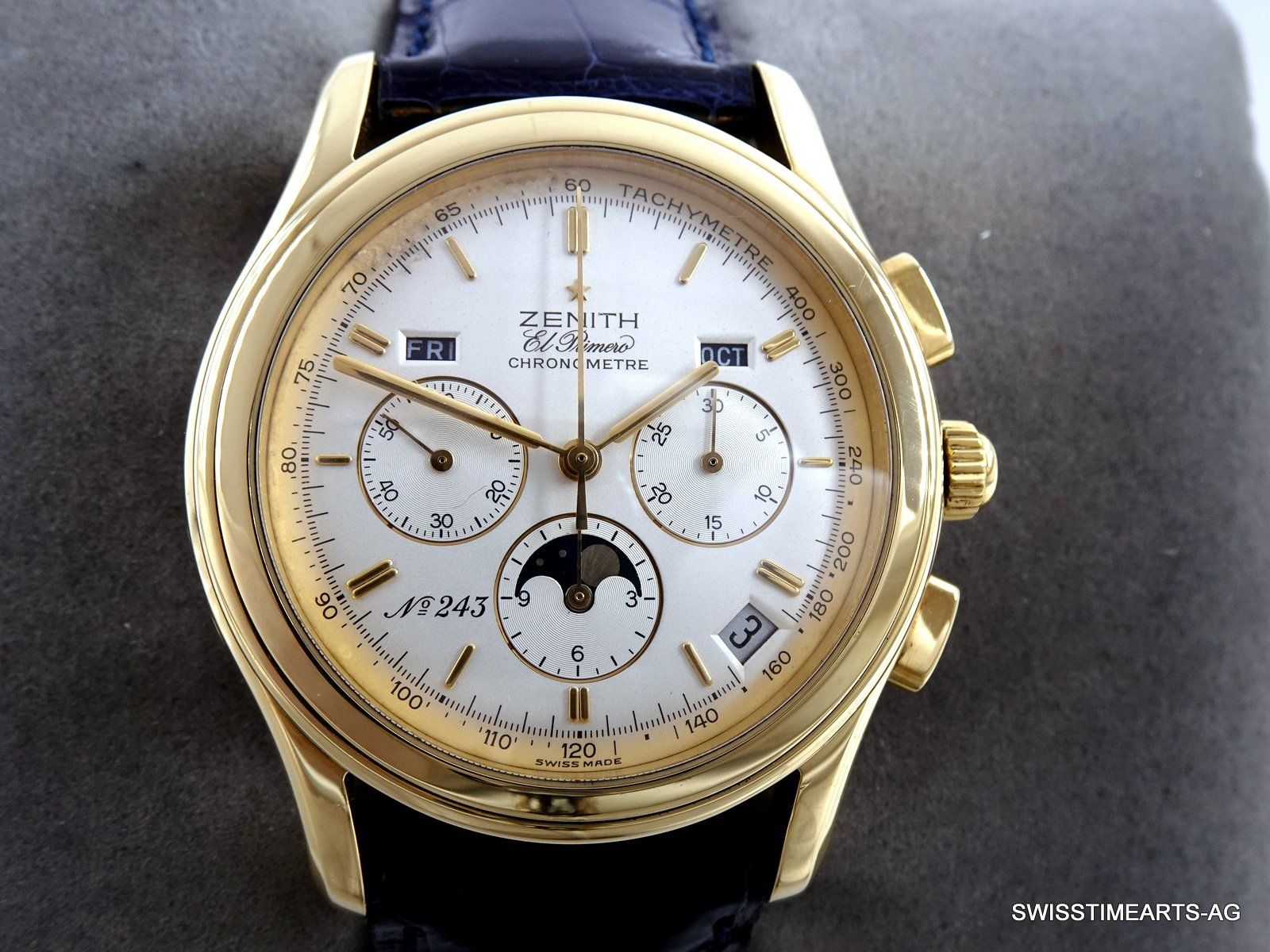 ZENITH 18K VOLLKALENDER MONDPHASE 700 JAHRE SCHWEZ LIM. 250 (Gebraucht ...