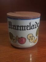 Vintage ! pot à confiture scandinave avec couvercle en bois