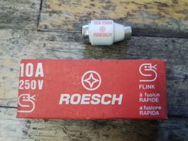 5 Sicherungen flink 250V 10A Schmelzsicherungen Sicherung