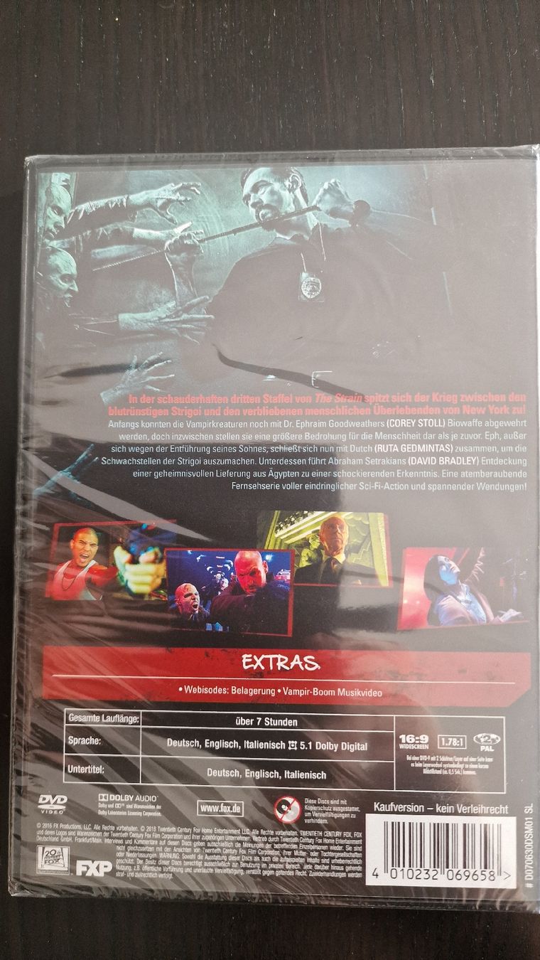 Tutti i DVDs: The Strain dieu komplete saison 3 – Nuovo e nell'imballaggio originale da Bussigny venduto da Clapman 1
