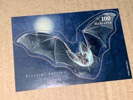 Briefmarke Fledermaus 100 Helvetia 2012