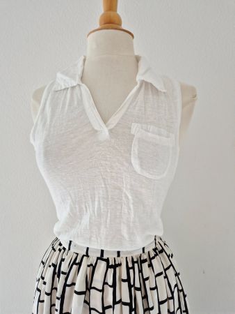 NILE TOP SOMMERTOP XS S 36 LEINEN,  TOLL ZUM ROCK HOSE JEANS