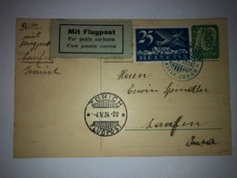 10Rp.mit Luftpost L5, 25 Rp. von 1919 AK