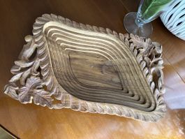 Fruchtschale aus Holz 🪵 mit fantastischen Verarbeitung