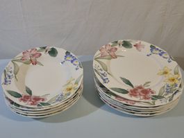 Villeroy & Boch Flora Bella je 6 Speise- u. 5 Suppenteller
