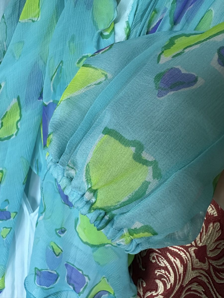 Kleider: Designer Sommer Kleid, handgenäht, S, türkis – Gebraucht aus Zollikon von into-the-west 8