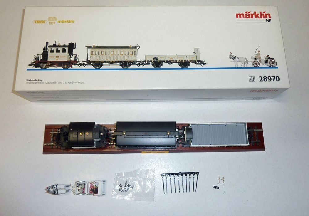 Märklin Modellini di ferrovie: Märklin HO-Wechselstrom Hochzeits-Zug / "Digital" – Nuovo (secondo la descrizione) da Melchnau venduto da Lhofer 3