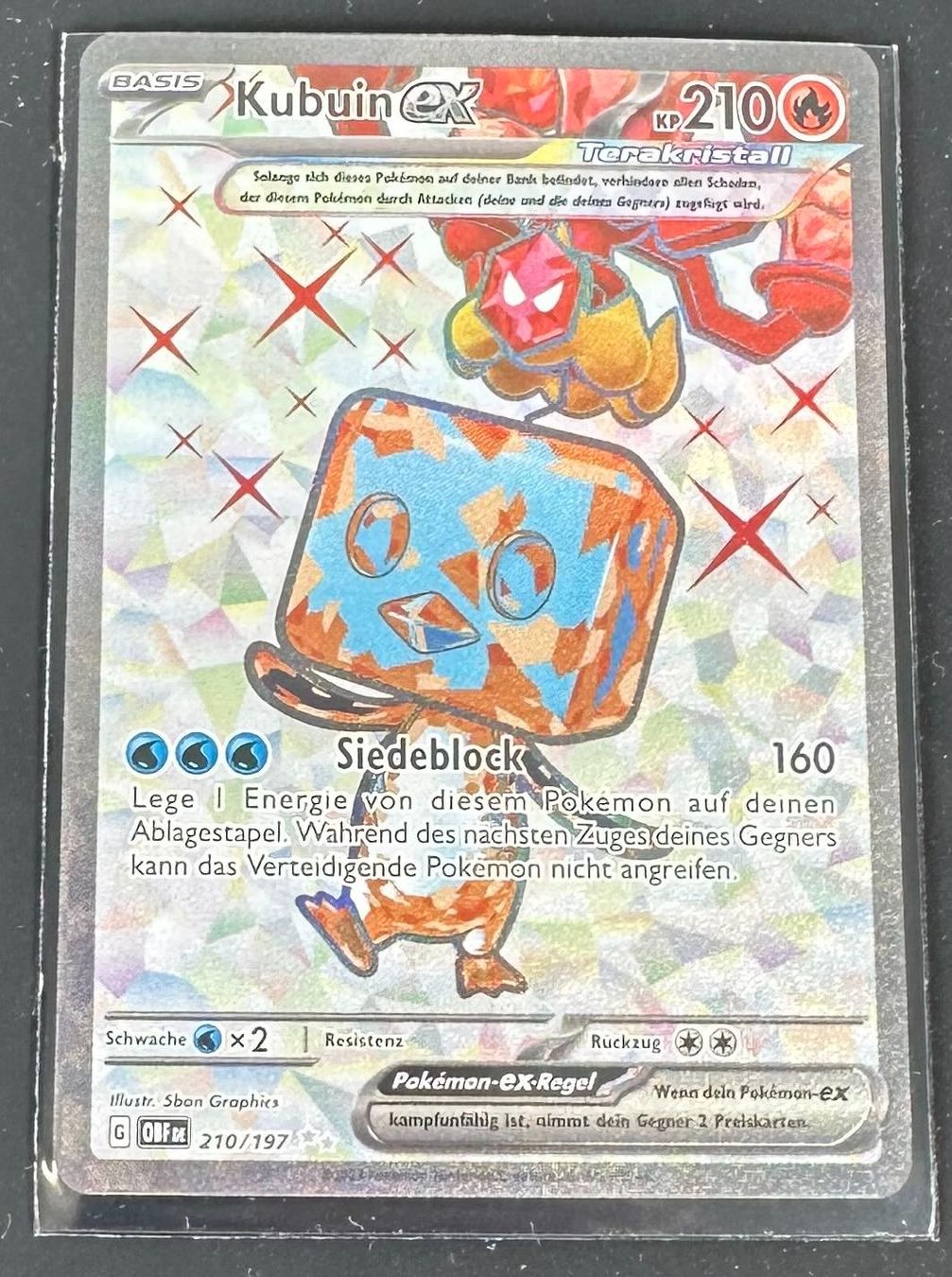 Pokémon Carte collezionabili: Kubuin ex 210/197 Deutsch Pokémon Tera Full Art – Nuovo (secondo la descrizione) da Dübendorf venduto da TrimTrend 1