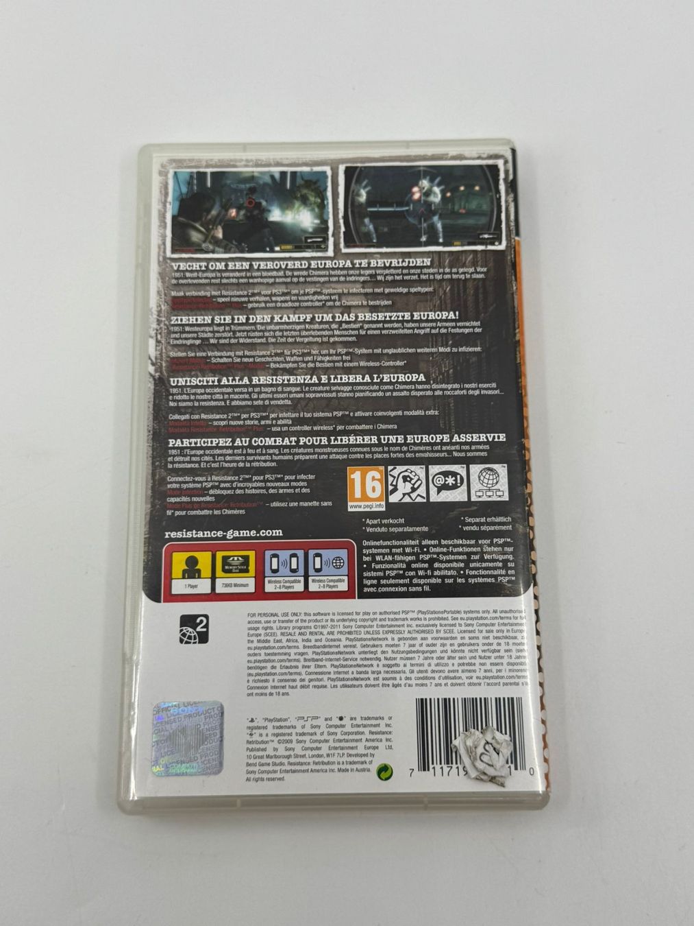 Giochi: Resistance Retribution (PSP) – Usato da Herisau venduto da Seyashop1 2