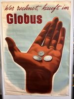 Lips Robert Plakat wer rechnet kauft im Globus 1939