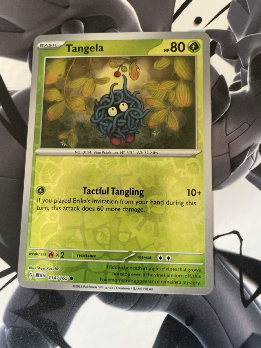 Pokémon Carte collezionabili: Tangela 114/165 Reverse Holo Pokemon 151 – Usato da Bazenheid venduto da Toulouse12