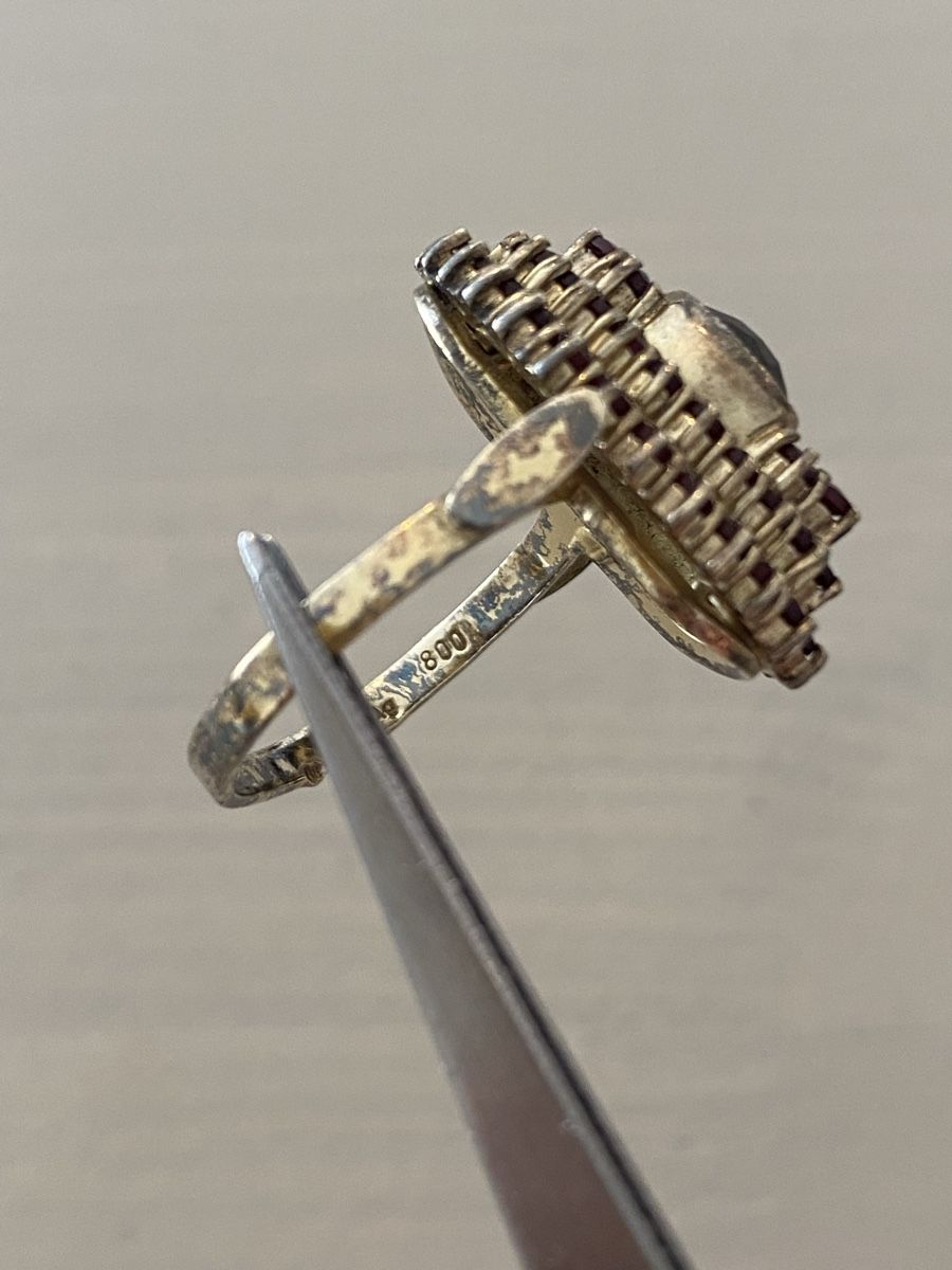 Ringe: Wunderschöne Damenring 800er Silber  – Gebraucht aus Birr von Vintage-Liebhaber 3