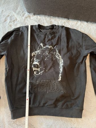 Pegador Pullover schwarz mit Wolf Print Grösse L neuwertig