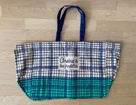 ARSÈNE ET LES PIPELETTES Grand tote bag / cabas coton - neuf