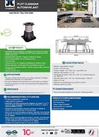 PLOT CLEMAN® AUTONIVELANT 130-230MM + REHAUSSE 60MM + PLAQUE